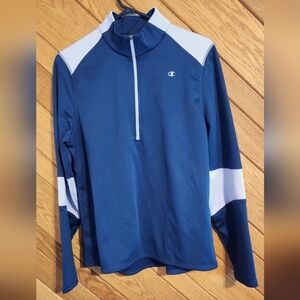 Champion Navy Blue Quarter-Zip XL Women's Pullover